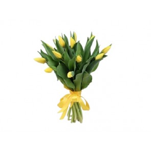 15 Yellow Tulip Bouquet Neşenin Renkli Dokunuşu